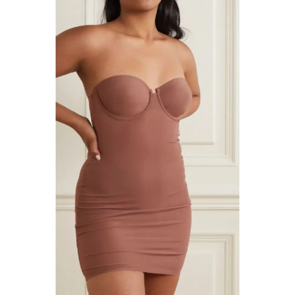 SKIMS Naked Slip Dress Jasper - Picture 3 of 5